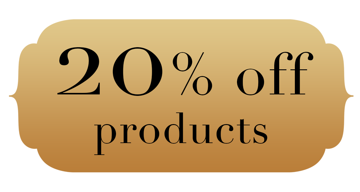 20 percent off products